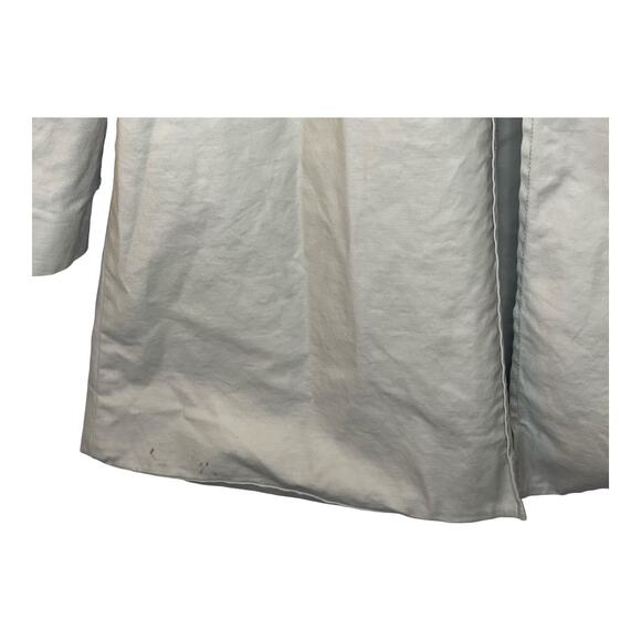 Trina Turk Button Rain Coat Trench Coat Lined 2 Pockets Size 6 - Picture 6 of 6